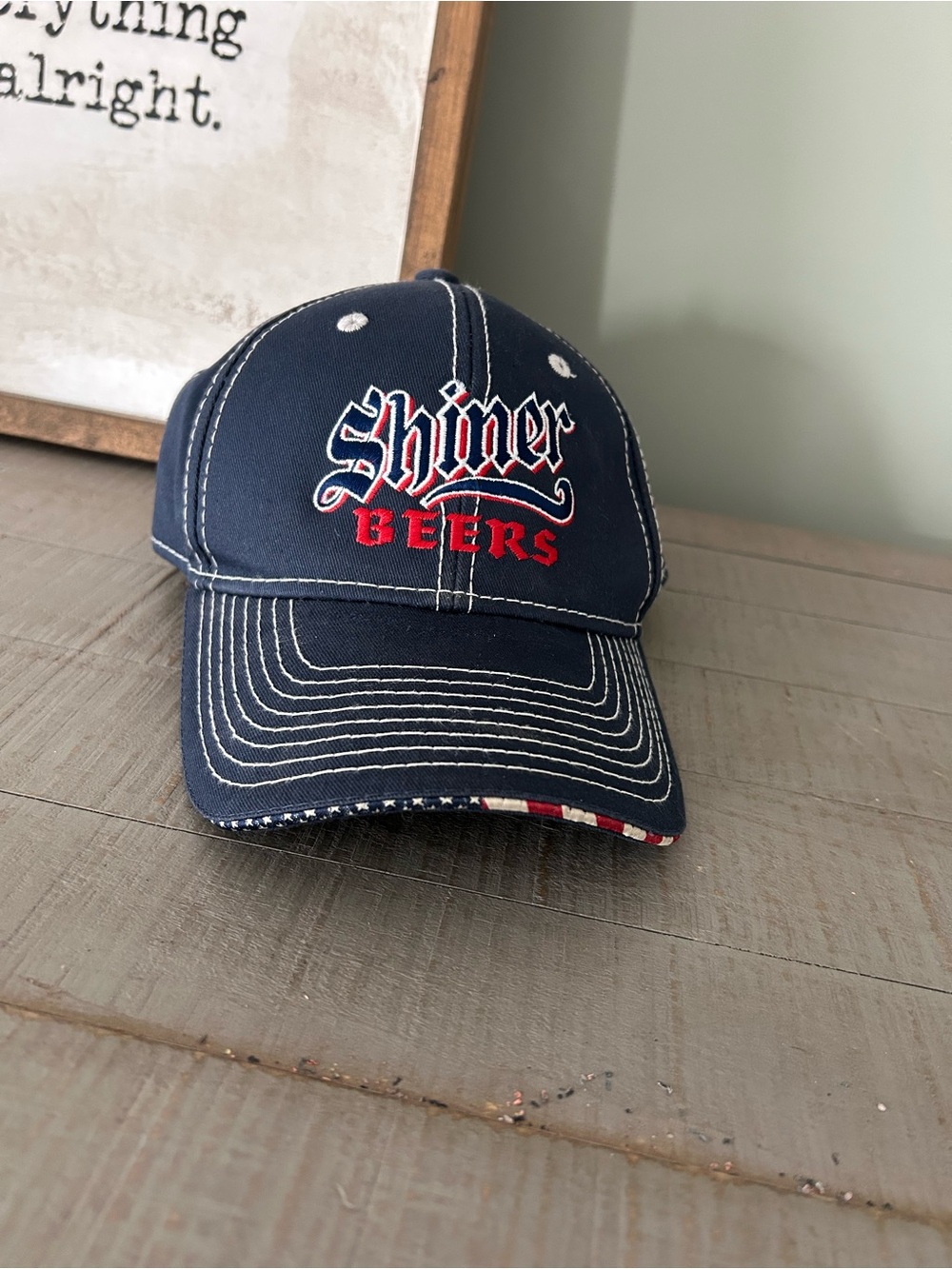 Shiner Beers Embroidered Baseball Cap Adjustable